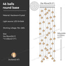 GobekUsa Crystal Bubble Ball Pendant Light for Home Decor and Hospitality Spaces