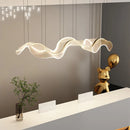 GobekUsa LED Acrylic Chandelier Dining Room Light Fixtures Adjustable Kitchen Hanging Lamp