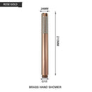 GobekUsa Brass Handheld Shower Head in Brushed Golden Finish
