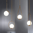 GobekUsa Glass Ball LED Chandelier - Minimalist Nordic Art for Home, Restaurant, Bar & Bedroom