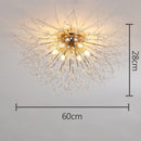 GobekUsa Dandelion Crystal LED Ceiling Light for Home Indoor Living Dining Room
