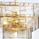 GobekUsa Gold Glass Chandelier Luxe Living Room Lighting Fixture Luxurious Hanging Lamp