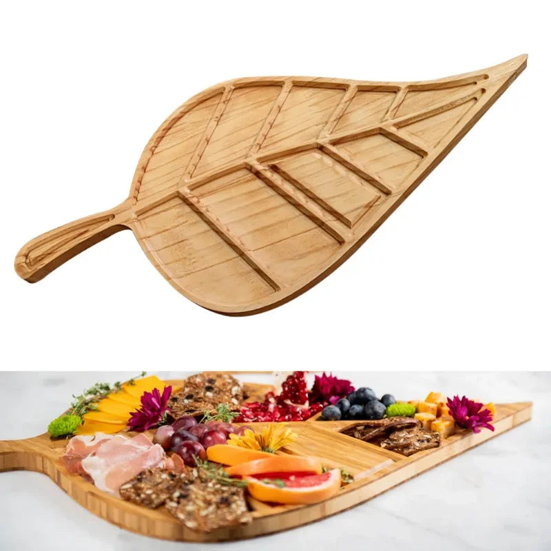 GobekUsa Leaf Shape Charcuterie Board Platter for Stylish Entertaining