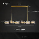 GobekUsa Crystal Chandelier: Modern Luxury Pendant Light for Living Room, Restaurant, and Bar