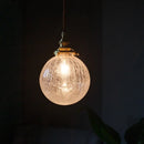 GobekUsa Cracked Glass LED Pendant Light for Cafe Bar Kitchen Living Room