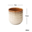 GobekUsa Japanese Style Ceramic Tea Cup Porcelain Drinkware Mug - 1pc