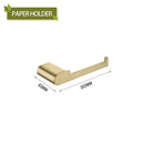 GobekUsa Bathroom Accessories Set: Towel Strip, Track, Holder, Rack, Hook, Dish, Toilet