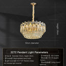 GobekUsa Crystal Light Chandelier: Luxury European Livingroom Lamp 2024 Collection