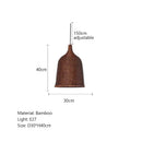GobekUsa Bamboo Weaving LED Pendant Lights for Home Decor and Dining Room