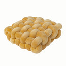 GobekUsa Knot Square Pillows: Handmade Decor for Living Room, Bedroom, Office in Grey