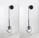 GobekUsa Glass Ball Wall Lamp: Nordic Modern LED Lighting for Living Room, Bedroom, and Corridor