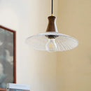 GobekUsa Glass & Wood LED Pendant Lights for Home Decor & Restaurant Lighting