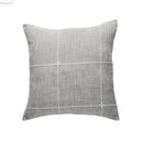 GobekUsa Brown Grey Stripe Embroidery Cushion Cover Set, Cotton Linen, 45x45cm 60x60cm Home Decor