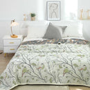 GobekUsa 100% Cotton Gauze Summer Blanket - Soft Floral Throws for Sofa and Bed