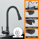 GobekUsa Antique Brass Kitchen Sink Faucet with Pull Down Swivel Spout