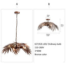 GobekUsa Bronze Coconut Tree Pendant Lamp with Adjustable LED Lights for Home and Hospitality