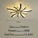 GobekUsa LED Ceiling Chandelier with Remote Control for Home Décor