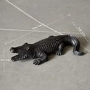 GobekUsa Crocodile Wildlife Sculpture Statue Decor for Home Interiors & Desk Display
