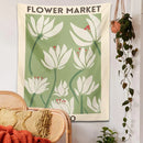 GobekUsa Dreamy Flower Tapestry Wall Hanging for Bedroom Dorm Decor
