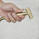 GobekUsa Gold Bidet Faucet Handheld Sprayer Single Cold Water Tap Hygienic Toilet Shower