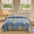 GobekUsa Dinosaur Patterns Snowflake Velvet Blanket in Various Sizes for Home/Office