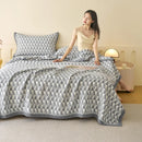GobekUsa Cotton Three-Layer Towel Blanket with Pillow - Summer Cool Quilt