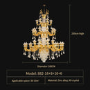 GobekUsa Crystal Chandelier: Modern, Simple Luxury Lighting for Living Room, Restaurant, Home