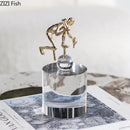 GobekUsa Crystal Sculpture: Abstract Figures Desk Decoration for Room Aesthetic