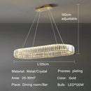 GobekUsa Crystal Pendant Chandelier Modern LED Ceiling Light Fixture