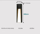 GobekUsa LED Black Outdoor Wall Lamp for Patio Entryway and Garden Lighting