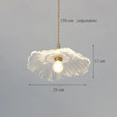 GobekUsa Japanese Sunflower Glass Pendant Lights Modern Brass Hanglamp Fixture
