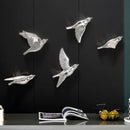 GobekUsa 3D Bird Resin Statue Wall Decor for Children's Room - Animal Figurine Ornament