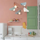 GobekUsa Geometric Iron Pendant Light for Dining Room Bedroom Children's Room