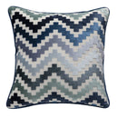 GobekUsa Geometric Chenille Flocking Cushion Cover: Grey-Beige Home Decor Pillow Case