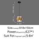 GobekUsa Golden Pendant Lights for Aisle, Restaurant, Bedroom - Nordic Postmodern Minimalist Style