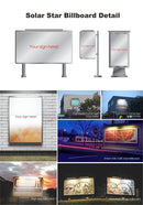 Solar Billboard Light – IP65 Waterproof | 9W LED Aluminum Linear Wall Lamp BICSSL‑04