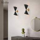 GobekUsa Black LED Wall Lamp for Modern Home Lighting