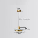 GobekUsa LED Marble Pendant Lamp: Modern Luxury Hanging Light for Home, Restaurant & Bedroom