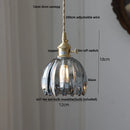 GobekUsa Blue Glass LED Pendant Light: Modern Nordic Hang Lamp for Living, Dining, Coffee Room