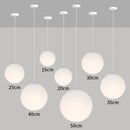 GobekUsa Frosted Acrylic Ball Pendant Light: Modern Minimalist Home Decor E27