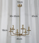 GobekUsa Iron Art Chandelier Lights for Dining Living Room Kitchen - E14 Candle Fixtures