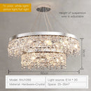 GobekUsa Crystal Chandelier: Modern Nordic LED Living Room Lamp
