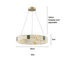 GobekUsa Golden LED Ring Chandelier for Modern Luxury Living and Dining Spaces