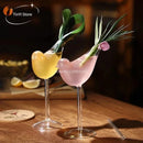 GobekUsa Heart Love Glass Mug Set - Couple Cups, Bird & Cocktail Glass Tea Coffee Cup