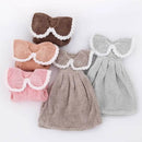 GobekUsa Kids Microfiber Coral Velvet Hand Towels - Cute & Quick-dry for Children