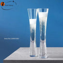 GobekUsa Glitter Flutes Clear Bubble Wine Glasses for Bar Party Wedding Cocktail