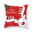 GobekUsa Christmas Santa Elk Pillowcase 45x45cm for Sofa Chair Decor