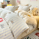 GobekUsa Cartoon Printed Cotton Quilt Cover Set - Soft, Breathable, Colorfast Bedding