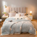 GobekUsa Double-Sided Fleece Wool Blanket