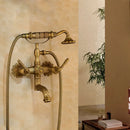 GobekUsa Antique Bass Wall Mounted Shower Mixer Set